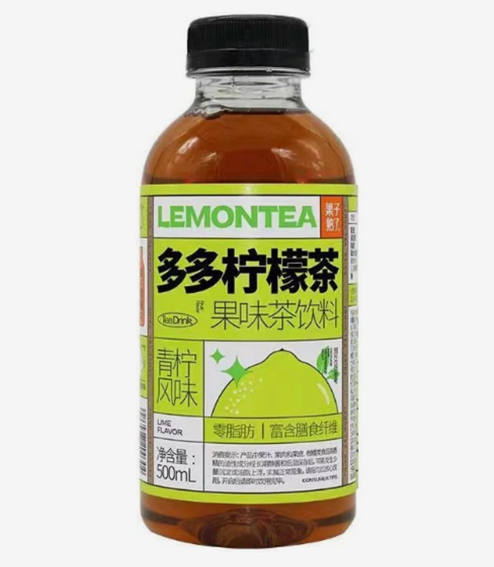 果子熟了多多柠檬茶青柠风味500ml