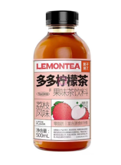 果子熟了多多柠檬茶荔枝风味500ml