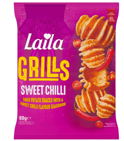 LAILA甜辣薯片80G