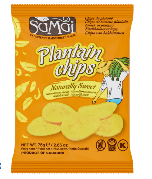 SAMAI Plantain Chips Naturally Sweet 75G