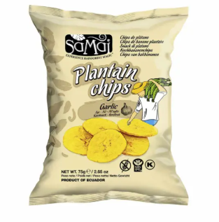 SAMAI Plantain Chips Garlic Flavour 75G