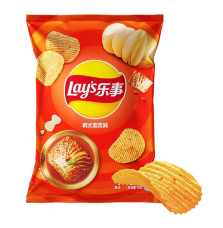 乐事薯片韩式泡菜味70G
