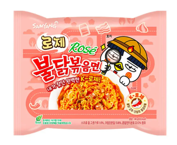 BULDAK Hot Chicken Flavour Ramen Rose 140G