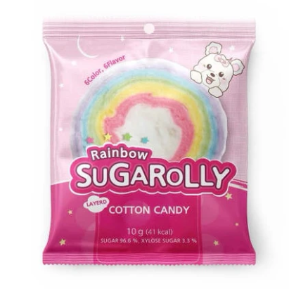 SugarRolly Rainbow Layerd Cotton Candy 10g