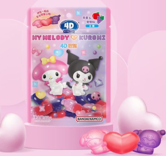 AMOS MY MELODY KUROMI GUMMY (APPLE GRAPE 05/09/2026 FLAVOUR) 60G