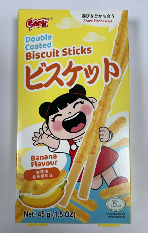 Soek Biscuit Sticks-Banana Pieces 45G