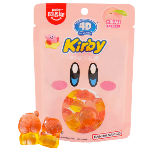 AMOS-KIRBY’S GUMMY(PEACH FLAVOUR) 60G