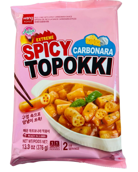 Wang Rice Cake with Spicy Sauce (Carbonara Tteikbokki) 376G
