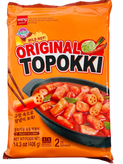 Wang Rice Cake with Hot Sauce (Original Tteikbokki) 406G
