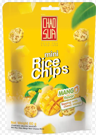 CHAO SUA Mini Rice Chips Mango Flavour 60G