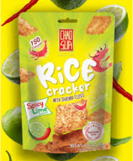 CHAO SUA香辣青柠虾松米饼50G