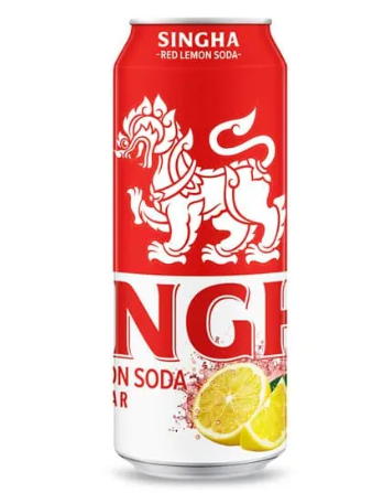 SINGHA Red Lemon Soda Zero Sugar 330ML