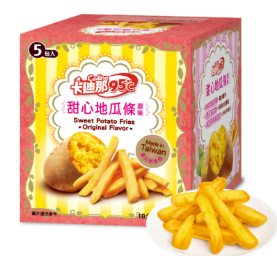 卡迪那95C甜心地瓜条原味5x18G