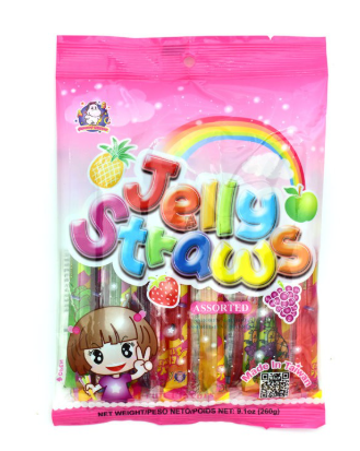 ABC Assorted Jelly Straws 260G
