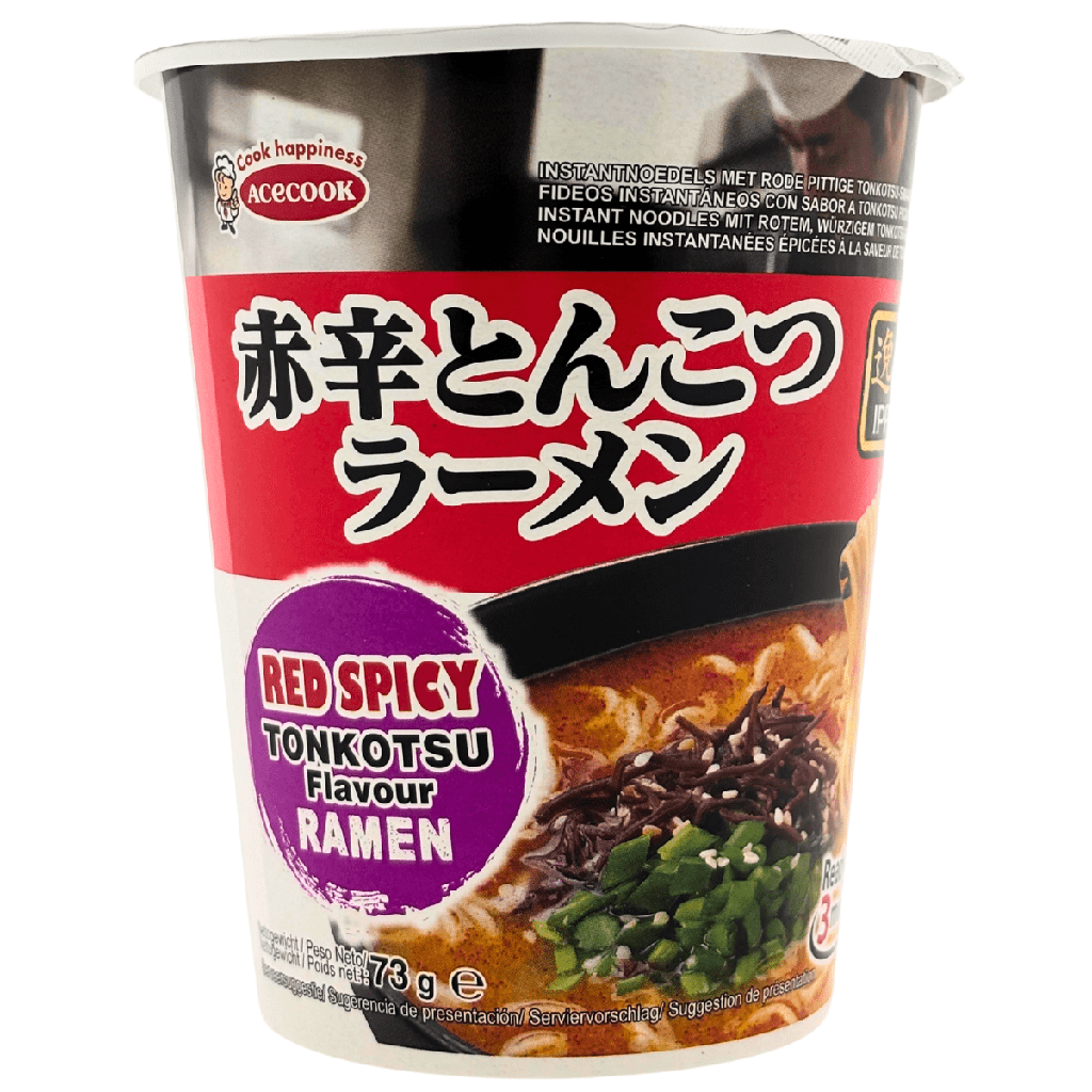 ACECOOK IPPIN赤辛豚骨拉面73g