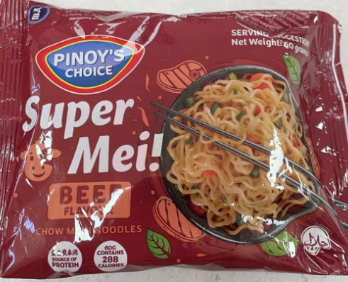 PINOY'S CHOICE Super Mei Noodle Beef Flavour 60G