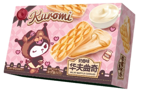 QSS Kuromi Waffle Cookies Milk Flav 50g