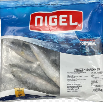 NIGEL葡萄牙冷冻沙丁鱼800G