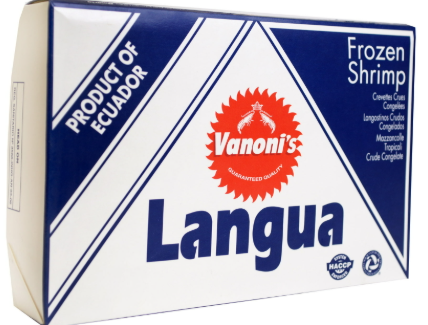 LANGUA Head-on Frozen Shrimp (20/30) 1KG