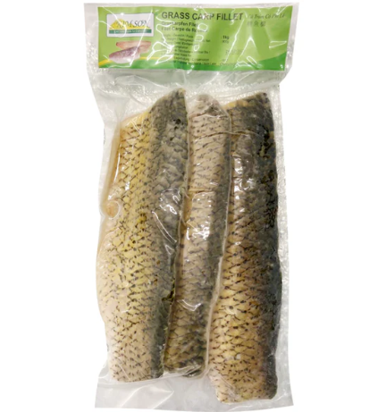 KIM SON Frozen Grass Carp Fillet 1KG