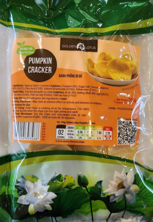 GOLDEN LOTUS南瓜虾片500G