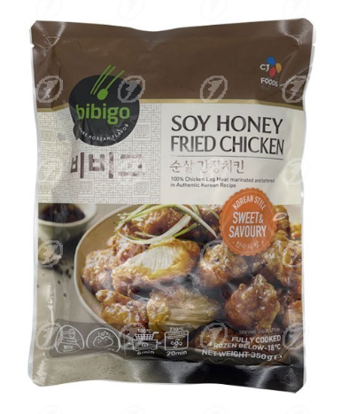 BIBIGO Korean Style Fried Chicken with Soy&Honey 350G