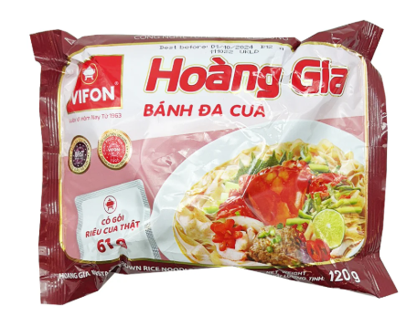 VIFON Instant Brown Rice Noodles with Crab Bag 120G