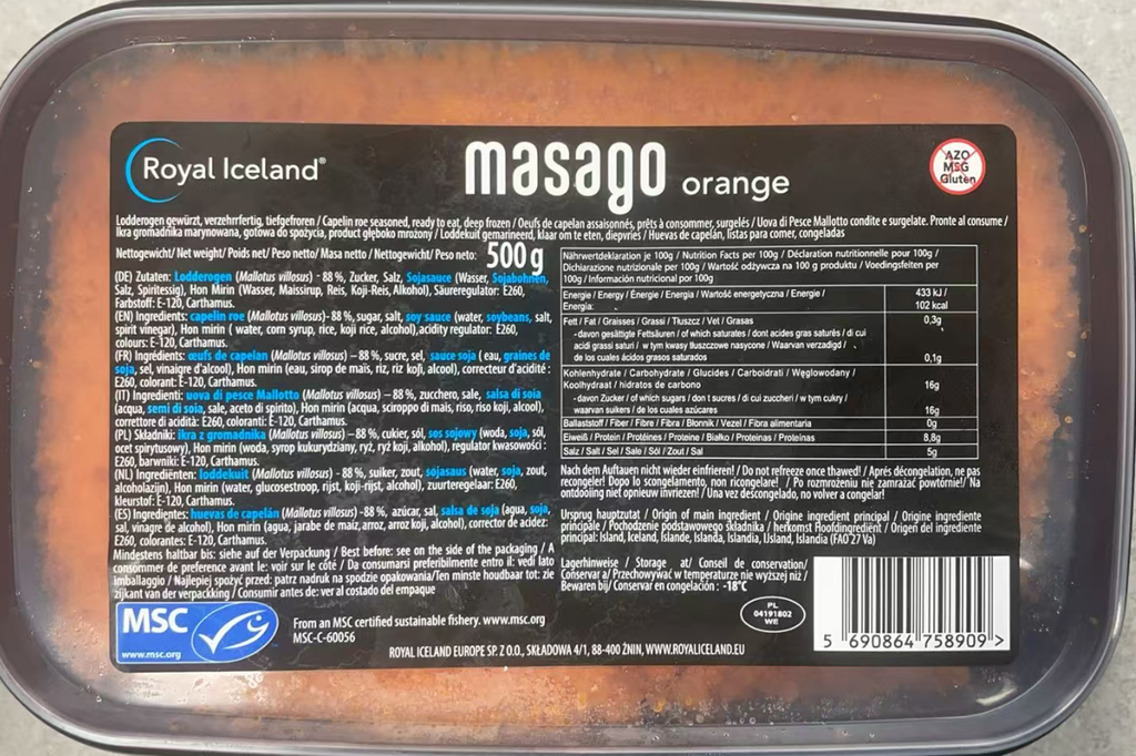 ROYAL ICELAND Masago Orange 500G