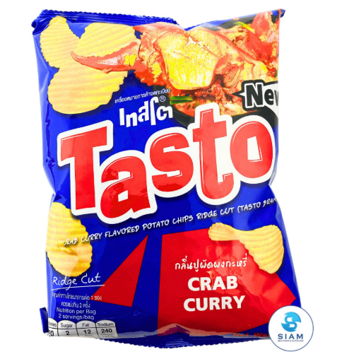 TASTO蟹肉咖喱味薯片69G