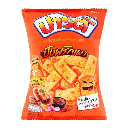 PARTY WHEAT Sweet Potato Snack Chili Paste Bread Flavour 48G