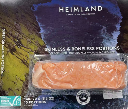 Frozen Superior Salmon Portions 140-170G