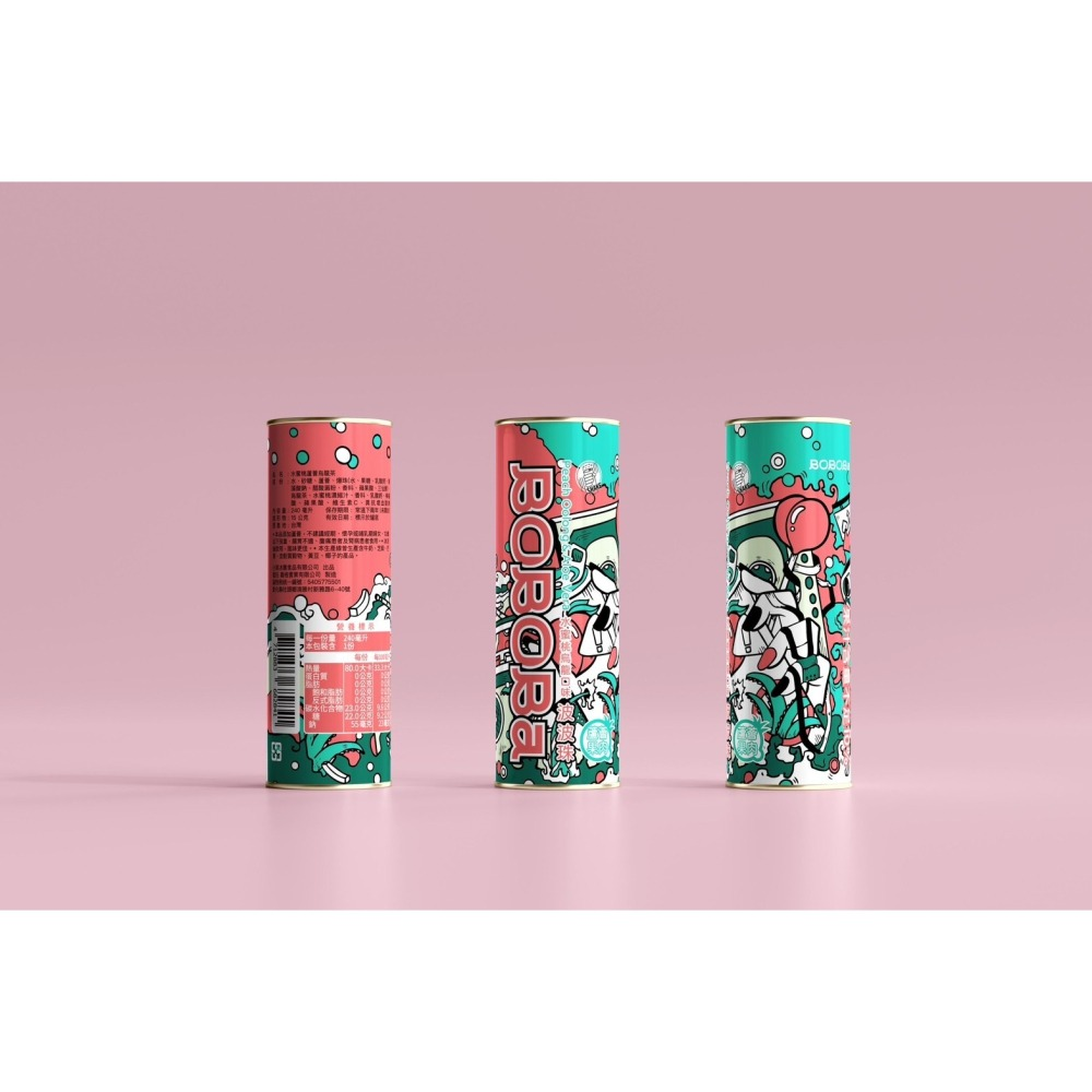 Bubblephil Peach Yogurt Sparkling Popping Boba240ml