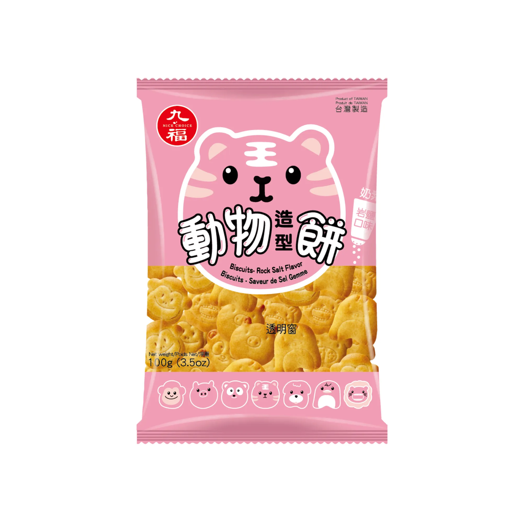 九福动物造形饼岩盐风味100g