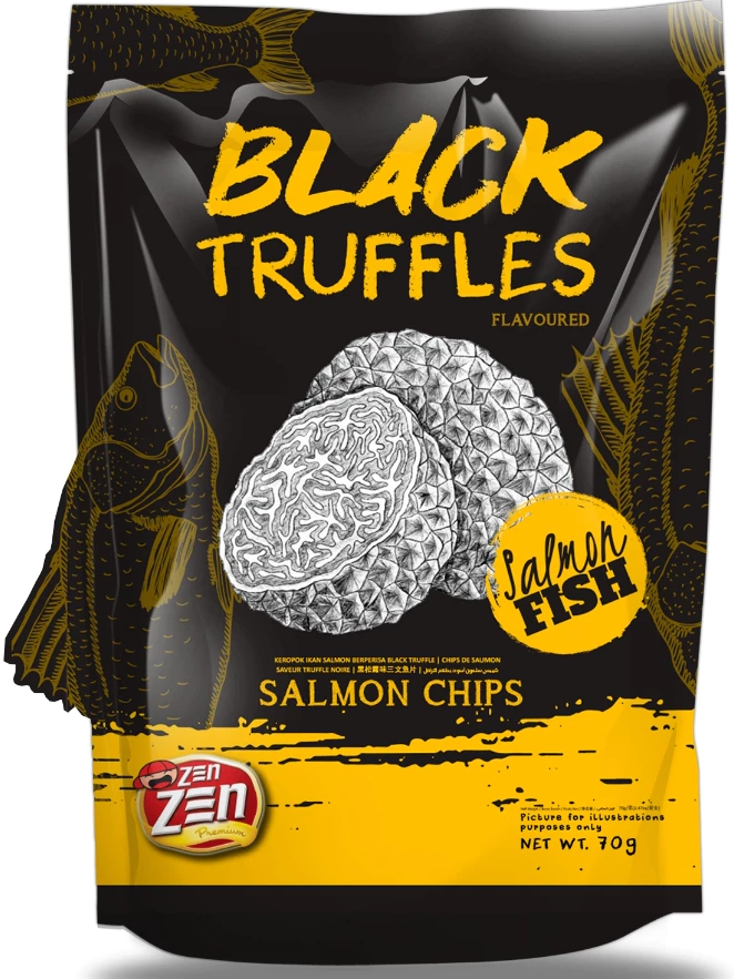 ZEN ZEN Black Truffle Salmon Chips70g