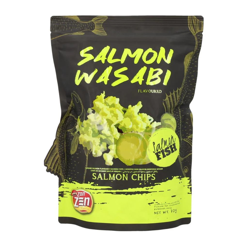 ZEN ZEN Wasabi Salmon Chips70g