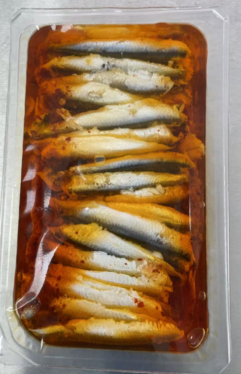 东方风味腌制凤尾鱼柳（葵花籽油）200G