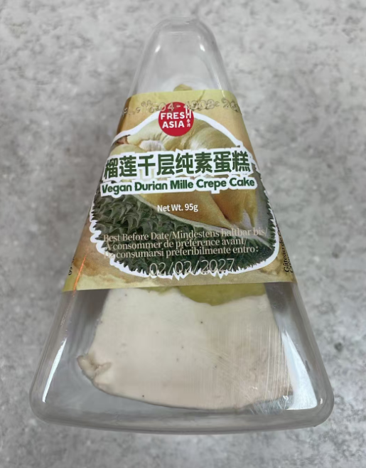 FRESHASIA Vegan Durian Mille Crepe Cake 95G