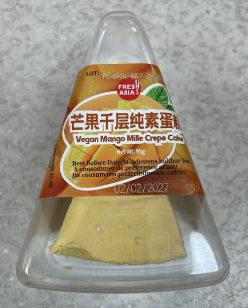 FRESHASIA Vegan Mango Mille Crepe Cake 95G
