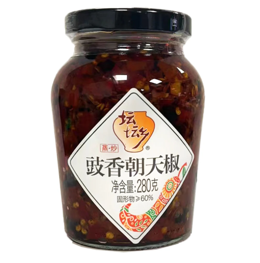坛坛香豉香朝天椒剁辣椒280G