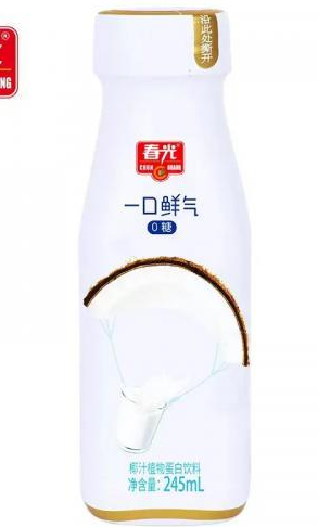 春光一口鲜气椰汁0糖245ML