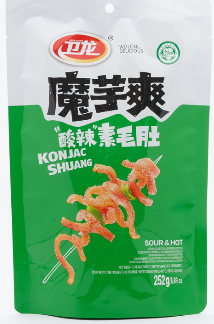 WL Konjac Strips Hot & Sour 252G