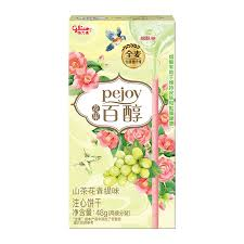 GLICO Baichun Camellia Green Grape Cookies42g