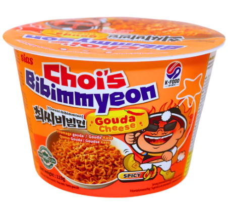 CHOI'S RAMYEON碗装高达芝士味方便面127G