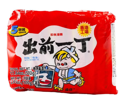 日清麻油面五包装500G