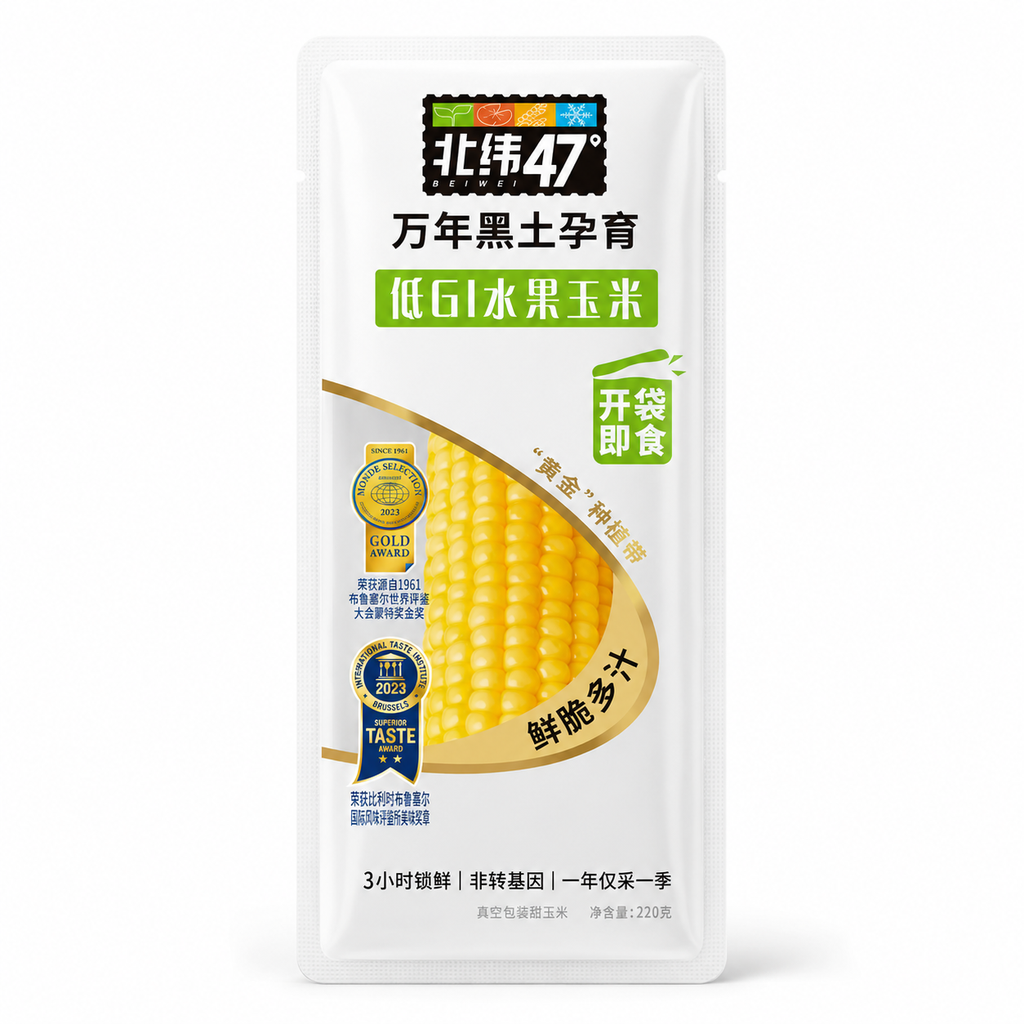 北纬47˚低G水果玉米220g