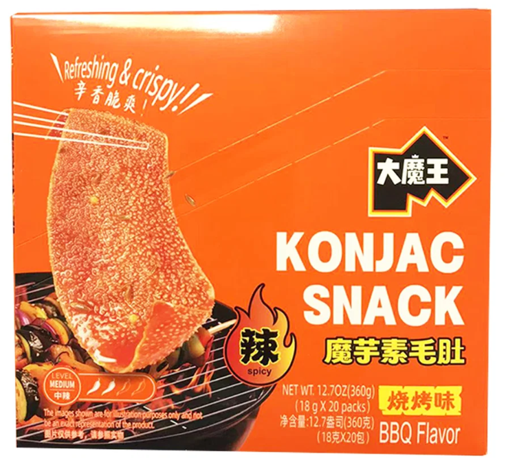 大魔王魔芋素毛肚烧烤味360G