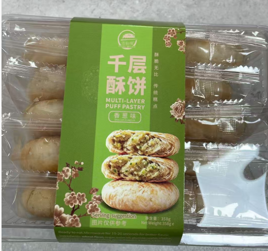 送仙桥香葱千层酥饼358G