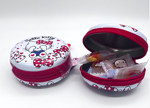 宏桂Hello Kitty甜心拉链包凝胶糖果24G