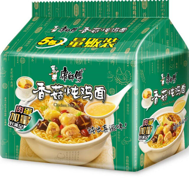 康师傅香菇炖鸡面5连包 出口版